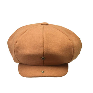 Bruno Capelo Melton Wool Newsboy Cap in #color_