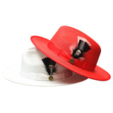 Bruno Capelo Michaelangelo Wide Brim Straw Fedora in #color_