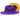 Bruno Capelo Monarch Gold Bottom Wide Brim Wool Fedora in Purple / Gold #color_ Purple / Gold