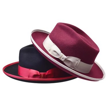 Bruno Capelo Night Hawk Wool Teardrop Crown Fedora in #color_