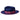 Bruno Capelo Night Hawk Wool Teardrop Crown Fedora in Navy Blue / Maroon #color_ Navy Blue / Maroon