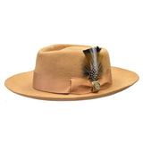 Bruno Capelo Phoenix Wide Brim Raw Edge Wool Fedora in #color_