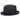 Bruno Capelo Romeo Center Dent Straw Fedora in Black #color_ Black