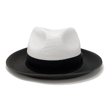 Bruno Capelo Salvatore Pinch Front Straw Fedora in #color_