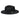 Bruno Capelo Tarik Flat Brim Wool Fedora in Black #color_ Black