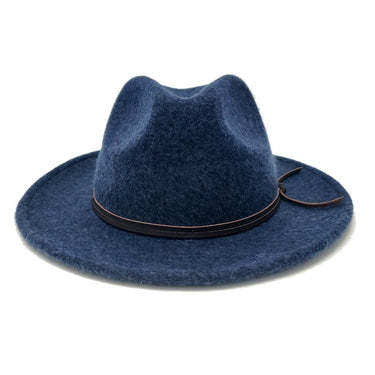 Bruno Capelo Tarik Flat Brim Wool Fedora in #color_