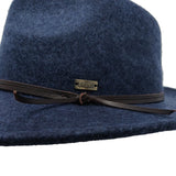 Bruno Capelo Tarik Flat Brim Wool Fedora in #color_