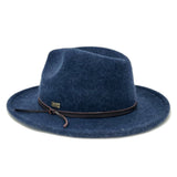 Bruno Capelo Tarik Flat Brim Wool Fedora in #color_