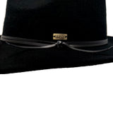 Bruno Capelo Tarik Flat Brim Wool Fedora in #color_