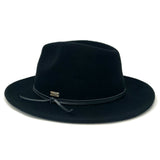 Bruno Capelo Tarik Flat Brim Wool Fedora in #color_