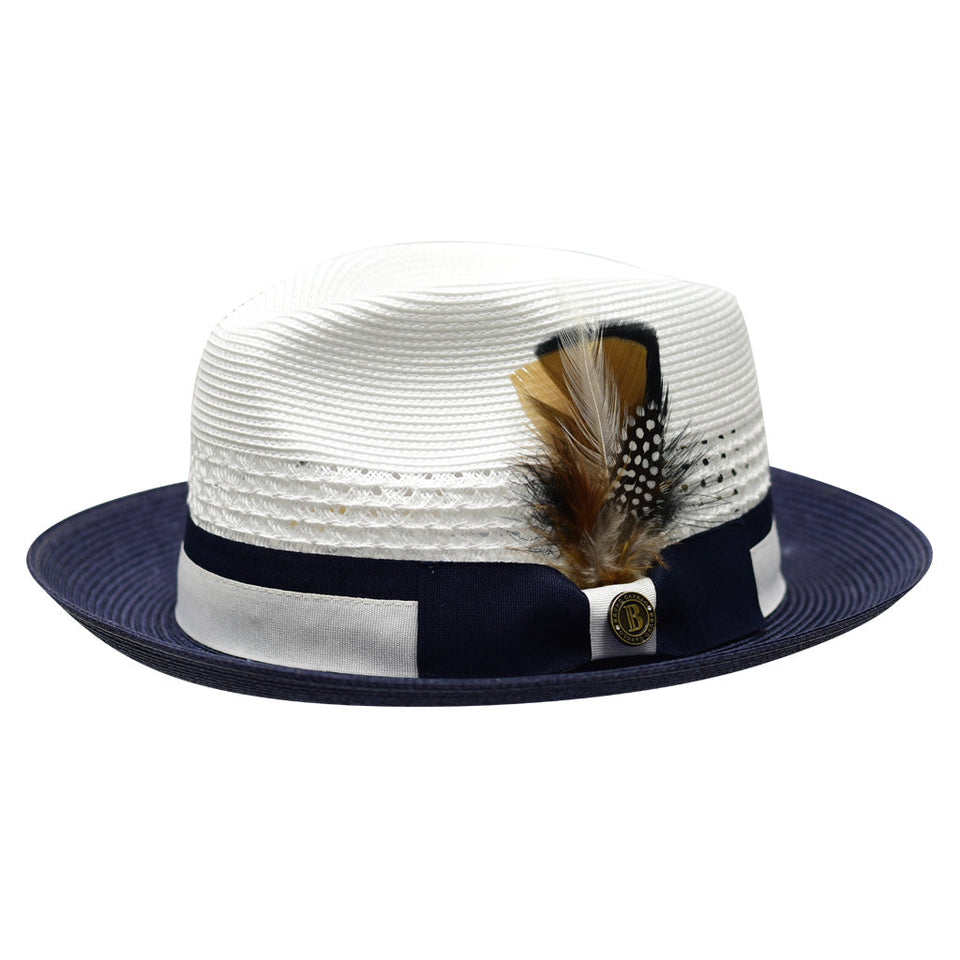 The Rocco Straw Pinch Front Fedora by Bruno Capelo – DAPPERFAM