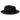 Bruno Capelo Toledo C-shaped Wool Fedora in Black / Black #color_ Black / Black