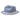 Bruno Capelo Toledo C-shaped Wool Fedora in Blue / White #color_ Blue / White