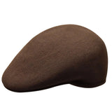 Bruno Capelo Tyson Wool Ivy Cap in Dark Brown #color_ Dark Brown