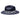 Bruno Capelo Valentino Wide Brim Pinch Front Straw Fedora in Navy / White #color_ Navy / White