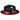 Bruno Capelo Winston Pinch Front Wool Fedora in Black / Red #color_ Black / Red