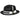 Bruno Capelo Zane Wool Fedora in Black / White #color_ Black / White