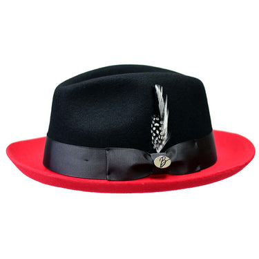 Bently Damien 2-Tone Wool Trilby in #color_