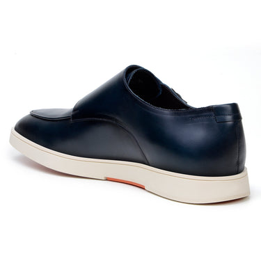 Belvedere Marcio in Navy Monk Strap Hybrid Dress Shoe in #color_