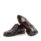 DapperFam Aeron in Black Men's Italian Leather Full Brogue in #color_