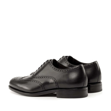 DapperFam Aeron in Black Men's Italian Leather Full Brogue in #color_