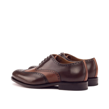 DapperFam Aeron in Cognac / Dark Brown Men's Italian Leather Full Brogue in #color_