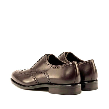 DapperFam Aeron in Dark Brown Men's Italian Leather Full Brogue in #color_