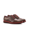 DapperFam Aeron in Dark Brown Men's Italian Leather Full Brogue in Dark Brown #color_ Dark Brown