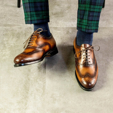 DapperFam Aeron in Med Brown Men's Italian Leather Full Brogue in #color_