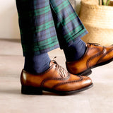 DapperFam Aeron in Med Brown Men's Italian Leather Full Brogue in #color_