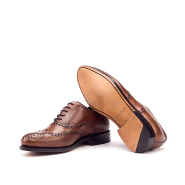 DapperFam Aeron in Med Brown Men's Italian Leather Full Brogue in #color_