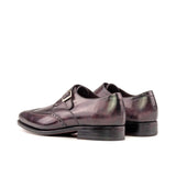 DapperFam Brenno in Aubergine Men's Hand-Painted Patina Single Monk in #color_