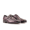 DapperFam Brenno in Aubergine Men's Hand-Painted Patina Single Monk in Aubergine #color_ Aubergine