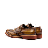 DapperFam Brenno in Cognac Men's Hand-Painted Patina Single Monk in #color_