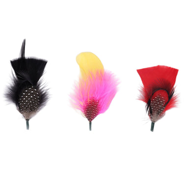 DapperFam Hat Feathers Pack of 3 Millinery Feathers in #color_