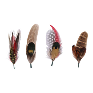 DapperFam Hat Feathers Pack of 3 Millinery Feathers in #color_