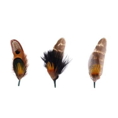 DapperFam Hat Feathers Pack of 3 Millinery Feathers in #color_