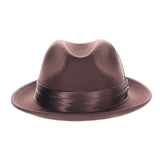 DapperFam Fellini Crushable Wool Fedora in Dark BRown #color_dark-brown