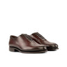 DapperFam Giuliano in Burgundy Men's Italian Leather Whole Cut in Burgundy #color_ Burgundy