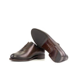 DapperFam Giuliano in Dark Brown Men's Italian Leather Whole Cut in #color_