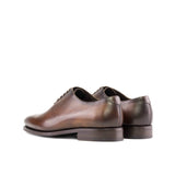 DapperFam Giuliano in Med Brown Men's Vitello Leather Whole Cut in #color_