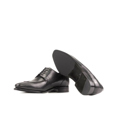 DapperFam Lorenzo in Black Men's Italian Leather Derby Split Toe in #color_