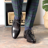 DapperFam Lorenzo in Black Men's Italian Leather Derby Split Toe in #color_