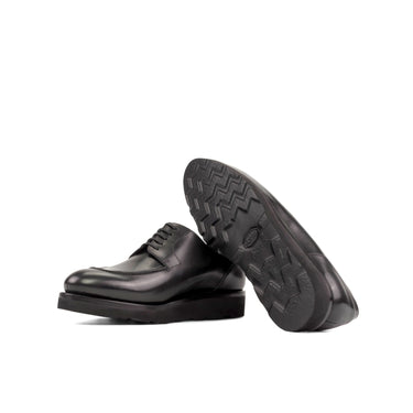 DapperFam Lorenzo in Black Men's Italian Leather Derby Split Toe in #color_