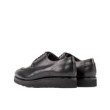 DapperFam Lorenzo in Black Men's Italian Leather Derby Split Toe in #color_