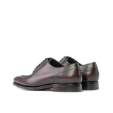 DapperFam Lorenzo in Burgundy Men's Italian Leather Derby Split Toe in #color_