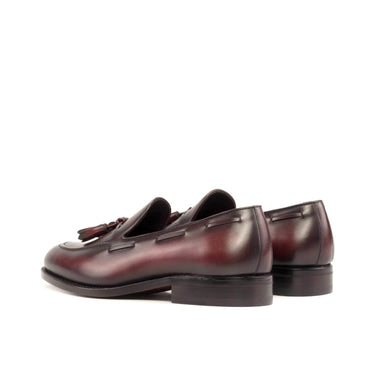 DapperFam Luciano in Burgundy Men's Italian Leather Loafer in #color_