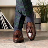 DapperFam Luciano in Med Brown Men's Italian Leather Loafer in #color_