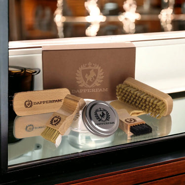 DapperFam Luxe Leather Shoe Care Kit in #color_