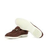 DapperFam Mariner Flex in Oxblood Men's Suede Moc Flex Sport in #color_